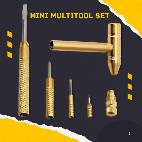 5-in-1 Mini Hammer & Screwdriver Tool Set | Compact Multi-Function Craft & DIY Hand Tools