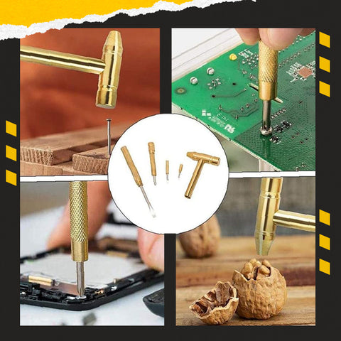 5-in-1 Mini Hammer & Screwdriver Tool Set | Compact Multi-Function Craft & DIY Hand Tools