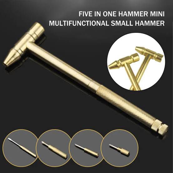 5-in-1 Mini Hammer & Screwdriver Tool Set | Compact Multi-Function Craft & DIY Hand Tools
