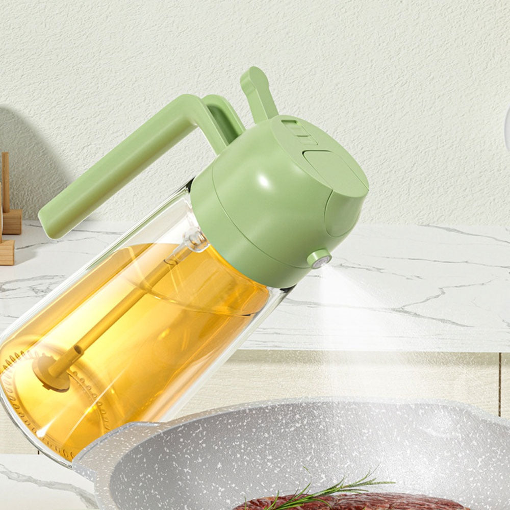 2-in-1 Oil Sprayer Bottle for Kitchen | Cooking Oil Dispenser & Spray Bottle