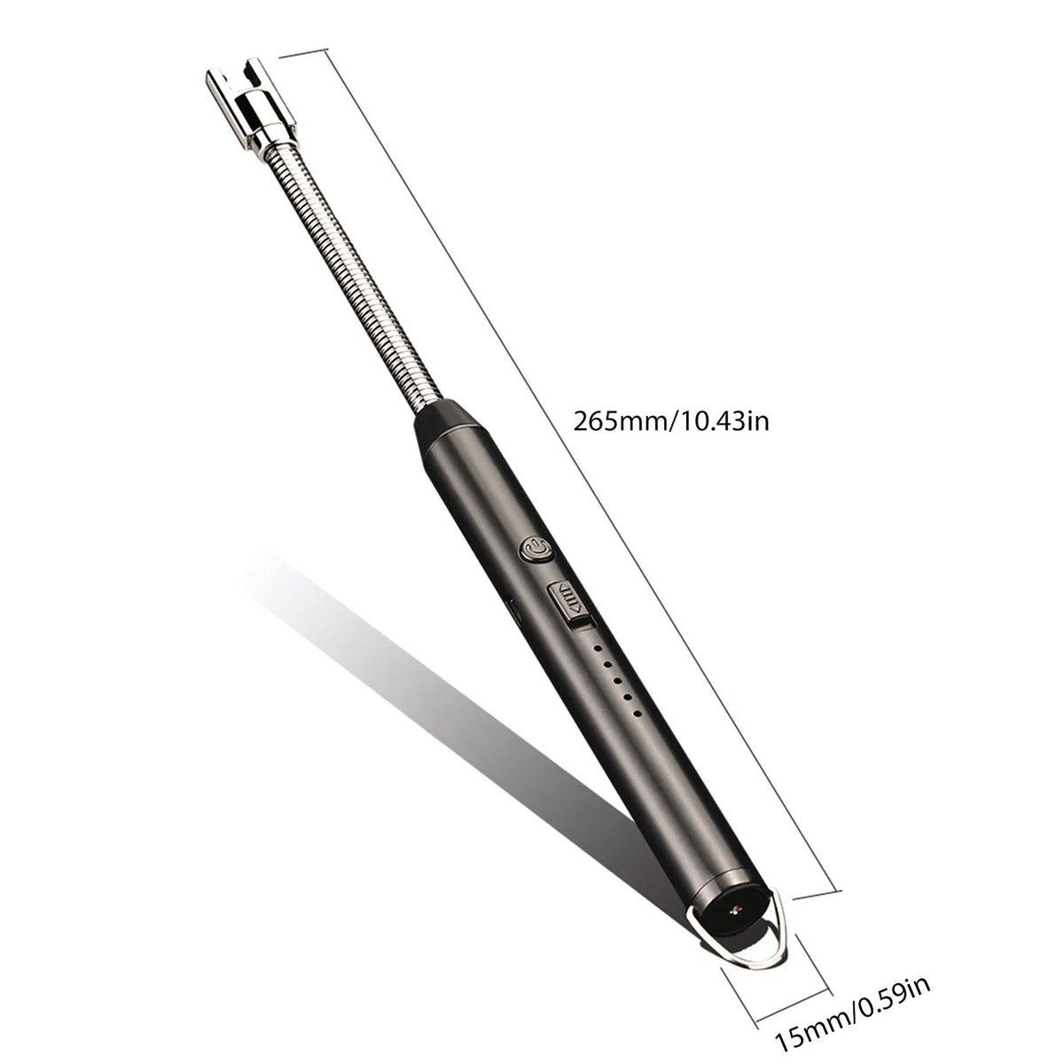 360° USB Rechargeable Arc Lighter | Flexible Neck Windproof Kitchen & Outdoor Lighter