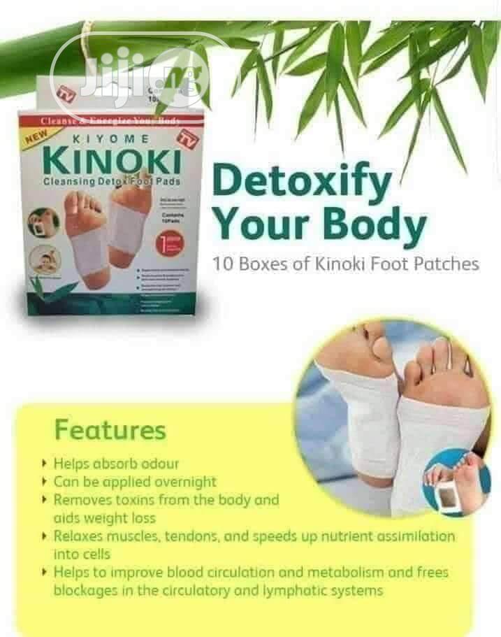 Kiyome Kinoki Detox Foot Pads | 10-Pcs Herbal Foot Care Patches for Overnight Wellness