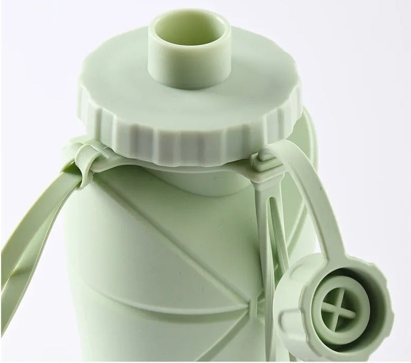 600ML Silicone Foldable Water Bottle | Collapsible Travel & Sports Bottle