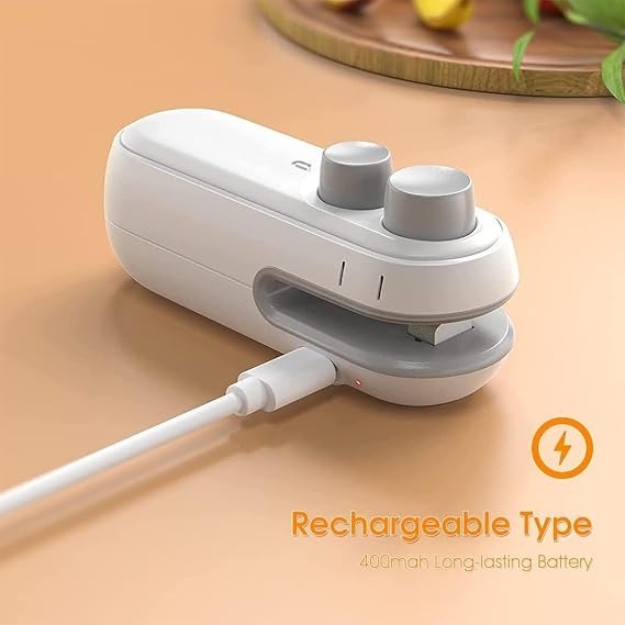 Portable Mini Bag Sealer | Rechargeable Handheld Heat Sealer for Food Storage
